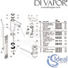 Ideal Standard Tesi 1 Hole Basin Mixer Tap Spares